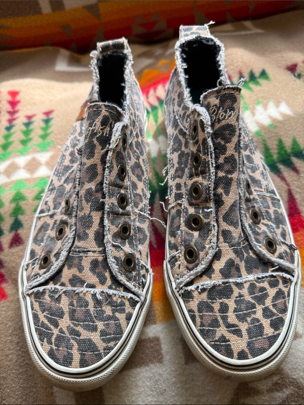 Blowfish Malibu Low-Top Sneakers in animal print
